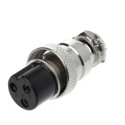 Scooter Şarj Adaptörü Ucu (3 Pin Mike Konnektör Dişi)